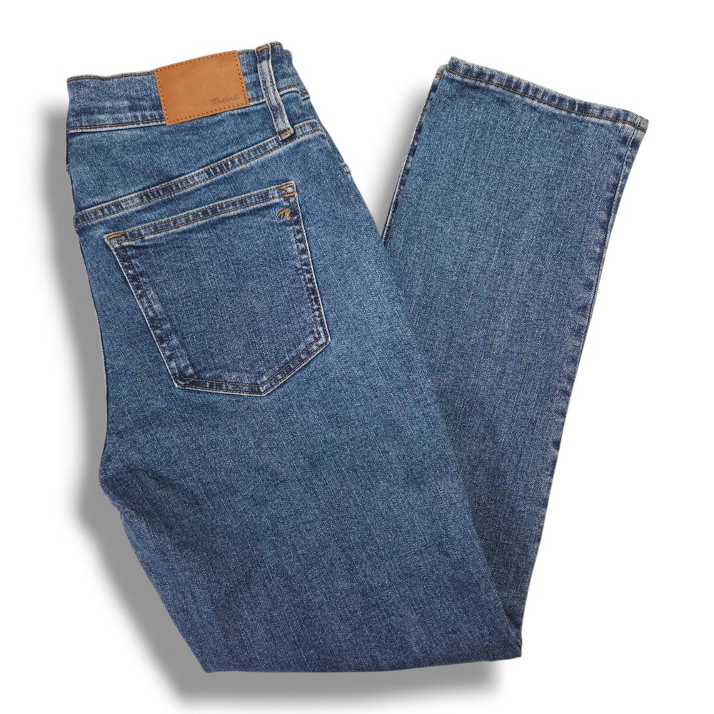 Madewell Mid-Rise Perfect Vintage Denim Jeans Straight Leg Medium Wash Blue 29